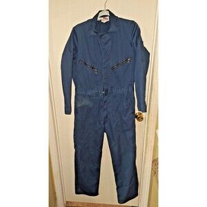 Vintage Dickies Coveralls Mens 40 Regular Navy Blue Work Uniform 29.5 Inseam